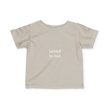 Loved by God Baby T-Shirt Christian Faith Inspirational Children Tee