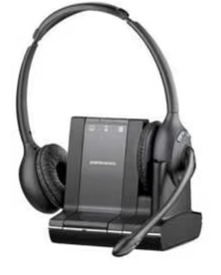 Plantronics Savi W720-M Schwarz Kopfbügel Headset für PC, Tischtelefon und Handy