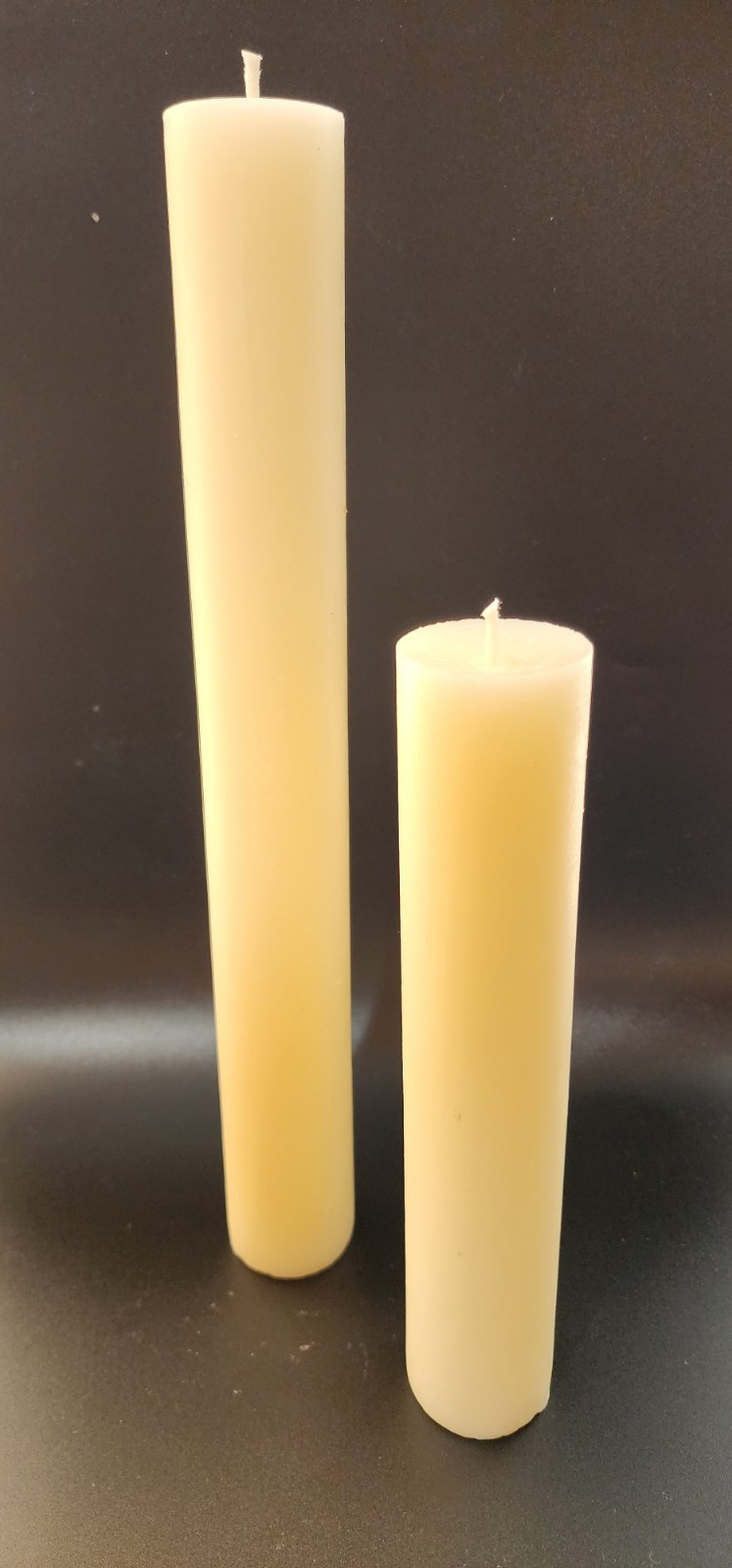 100% Beeswax Altar candle off white 1.25" or 1.5" diameter p