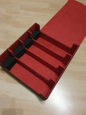 4-Row 2400+ Trading Card Storage Box PU Deck Case für Sports, TCG, PTCG Cards