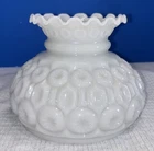 Vintage LE Smith Moon & Stars Milk Glass Lamp Shade Excellent 6.75” Fitter