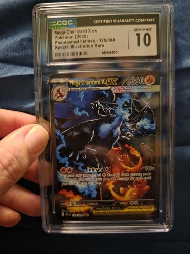 Mega Charizard X ex 125/094 Phantasmal Flames Holo SIR 2025 CGC 10 GEM MINT