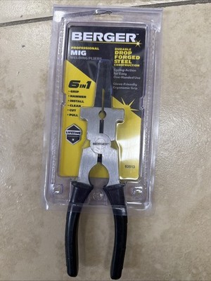Berger Professional Mig Welding Pliers 6 in 1 Multi Function Drop Forged Steel