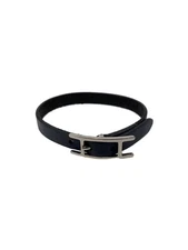 HERMES Api 1 Bracelet Leather Black Women's