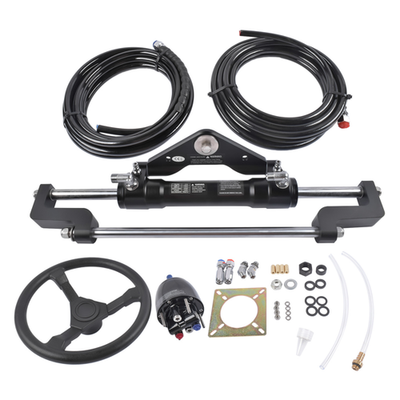 #ad 468 KGF Complete Marine Hydraulic Steering System w 2 x 18ft Hoses 6.9 Mpa $624.33