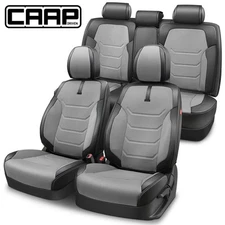 CAAP Driven Universal Sport Series Full Set Seat Covers Protector for Car Grey