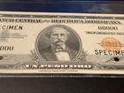Dominican Republic 1 Peso / UN PESO P-60S 1947 "SPECIMEN" Uncirculated 00000 UNC — photo 7