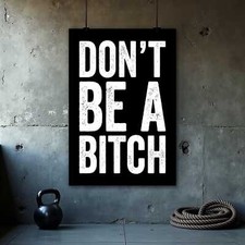 Motivational Poster - Inspiring Quotes Wall Art for Office and Home Gym