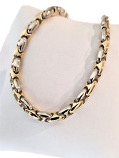 Bracciale CHIMENTO per uomo in oro giallo e bianco 18 kt 750  a maglia art 19
