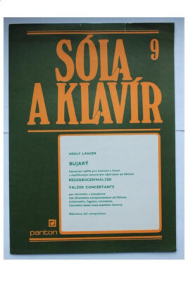 Bujary. Concert waltz. partition clarinet in Si and piano. Sola a klavir series