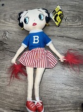 1999 Cheerleader Betty Boop Plush 18  Doll Kelly Toy Collectible READ