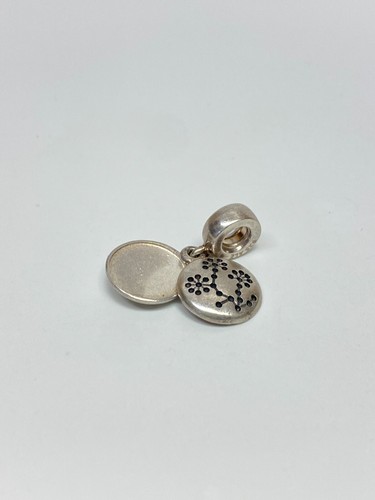 Retired Sterling Silver Pandora Lucerne Flower Dangle Charm Breast Cancer 790522