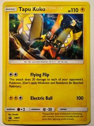 Tapu Koko SM31 Sun & Moon Black Star Promo Holo