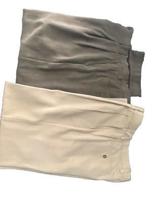 Tommy Bahama Silk Pants Mens 32x30 Lot of 2 Pair Beige \u0026 Brown/Gray | eBay
