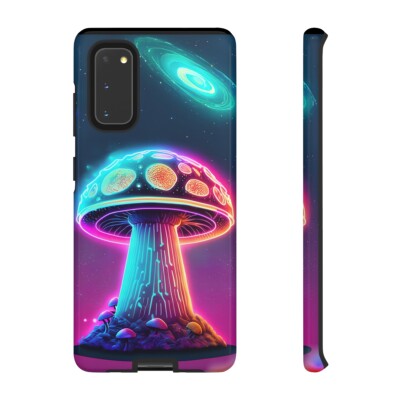 Neon Cyberpunk Mushroom Tough Cases