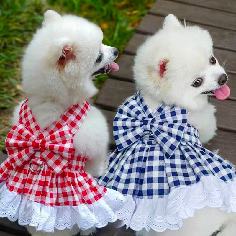 Cute Small Dog Harness Dress for Puppies and Cats Vest Clothing