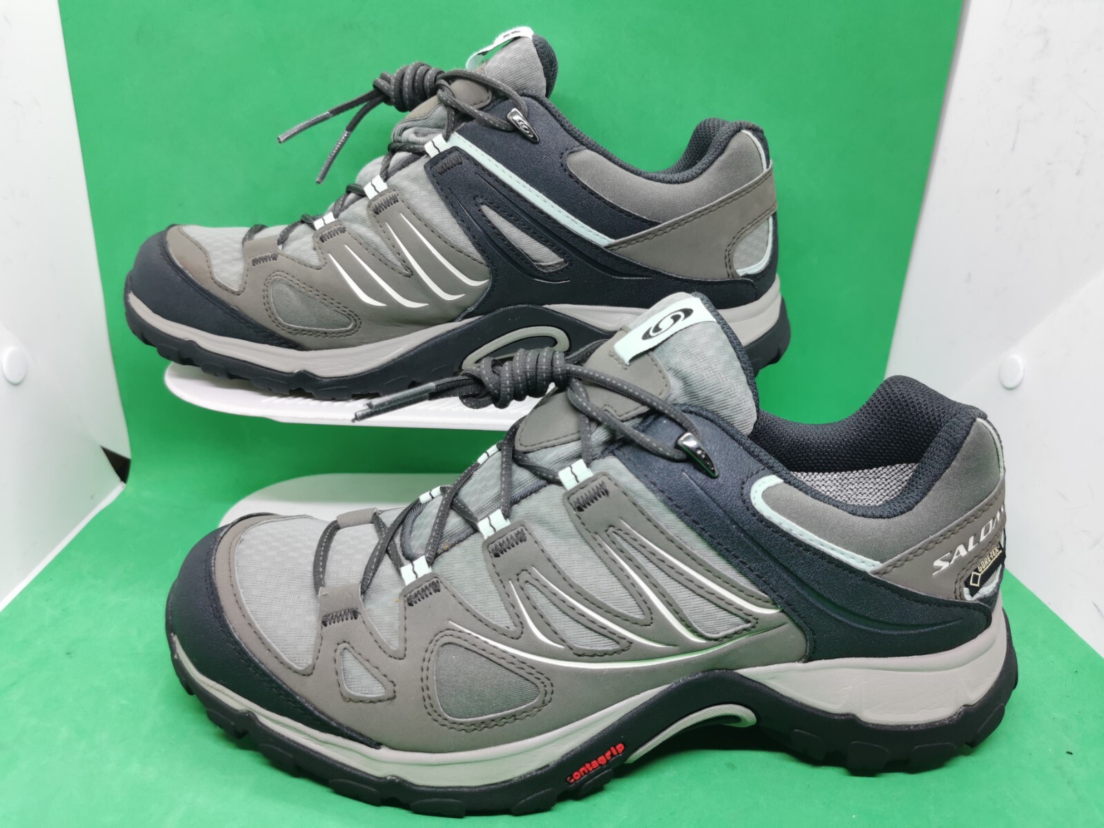 SALOMON Scarpe da trekking da donna Ellipse GORE TEX taglia 8 5 da trail running grigie