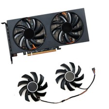 1PC For Graphics Card Cooling Fan 4Pin POWERCOLOR RX5600XT 5700 6600 6600XT 6700