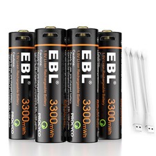 4PCS USB Rechargeable AA Batteries Lithium li-ion Double A 1.5V 3500mWh Charge