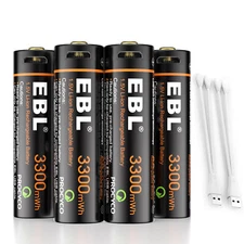 4PCS USB Rechargeable AA Batteries Lithium li-ion Double A 1.5V 3500mWh Charge