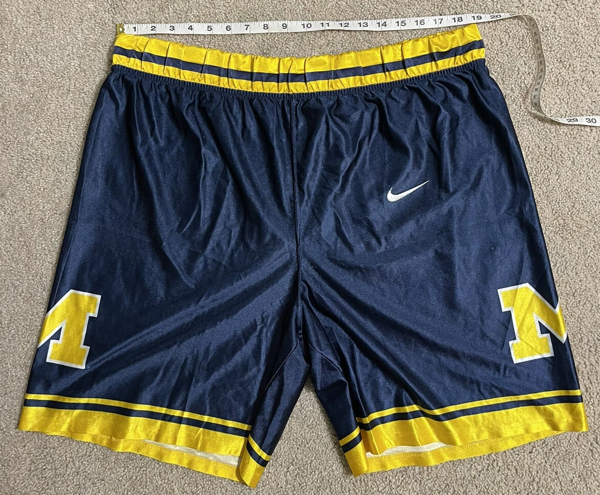 Vintage Nike Michigan Wolverines Fab Five Basketball Shorts Made in USA  Mens Xl