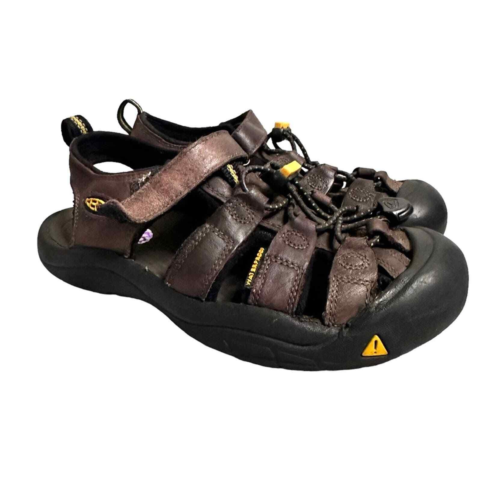 Sandali estivi Keen H2 in pelle acqua outdoor scarpe marroni bambini grandi 3