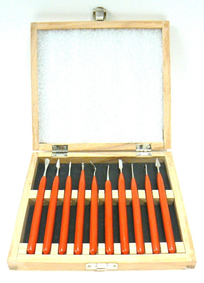 Wax Carving Tools Metal Art Clay Model Sculpting Wax Carver Set of 10 ...