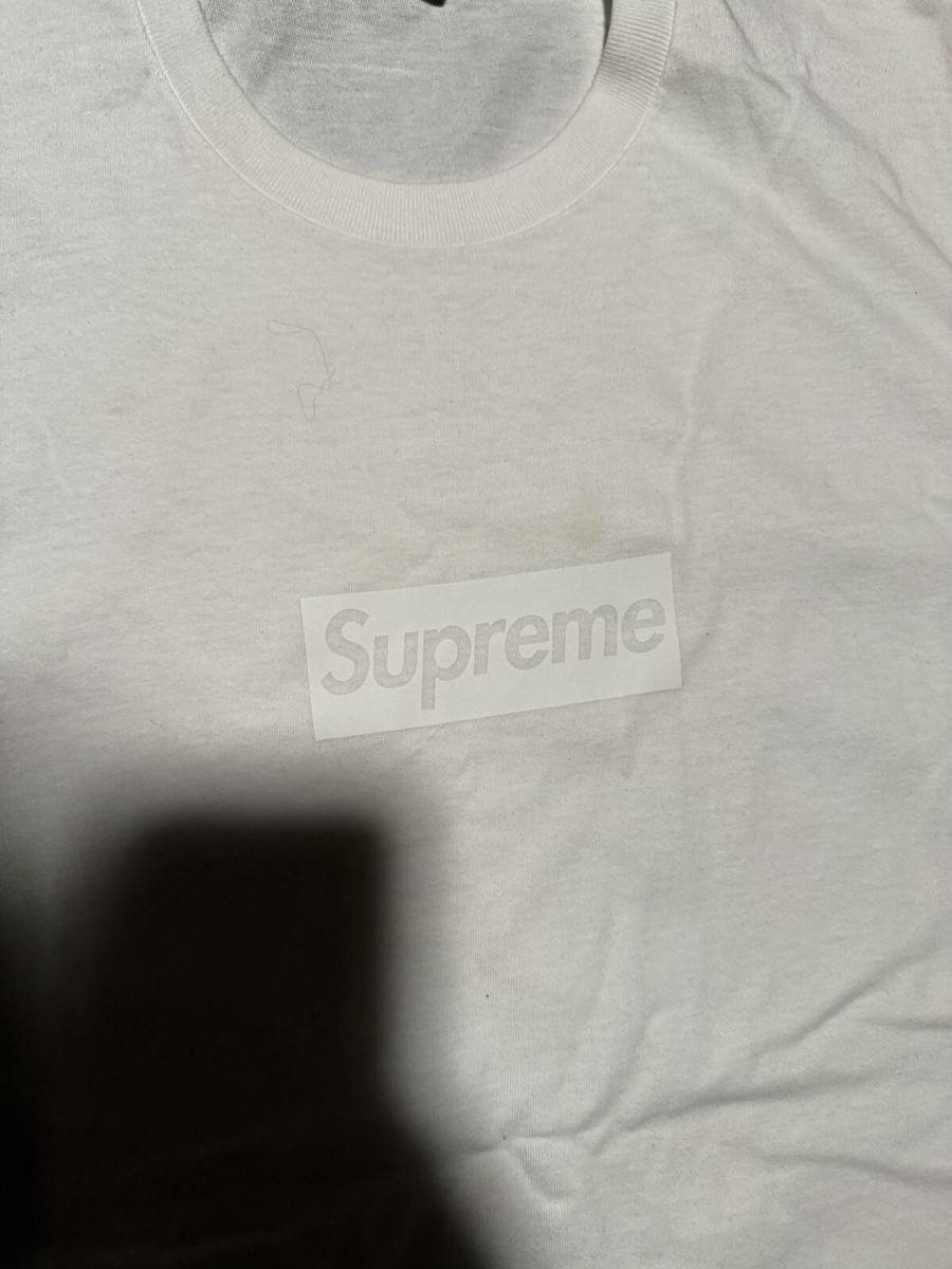 Supreme Tonal Box Logo White Tee Size XL (Authentic) SS23 Supreme Tonal Box Logo White Tee Size XL (Authentic) SS23