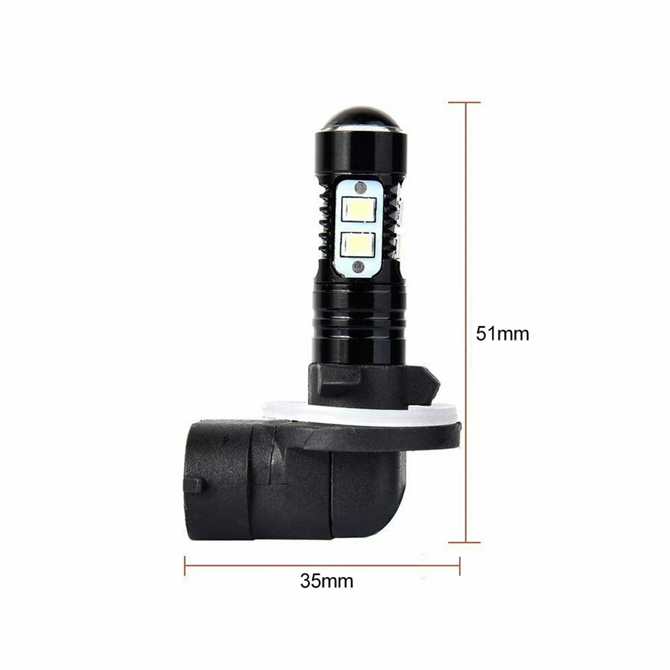 2 pack 881 LED Fog Light Driving Bulbs 862 886 889 894 896 898 Xenon White 6000K - Image 4 of 4