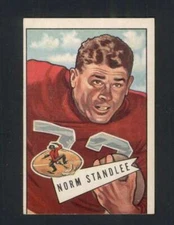 1952 Bowman Large #42 Norm Standlee EX/EX+ 49ers 99916 
