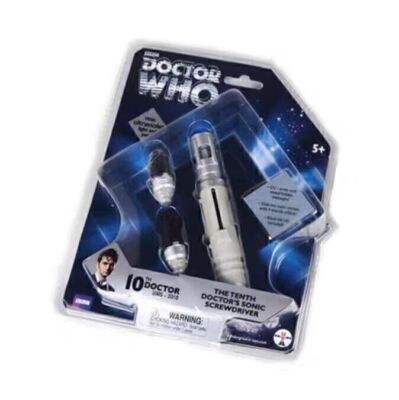 Doctor Who The 10th Doctor Sonic Schraubendreher Leuchtgeräusche Skalierbar Neu Geschenk