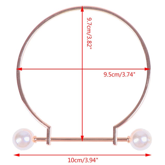 1 Pair Metal Bag Handle Handbag Purse Replacement Handles