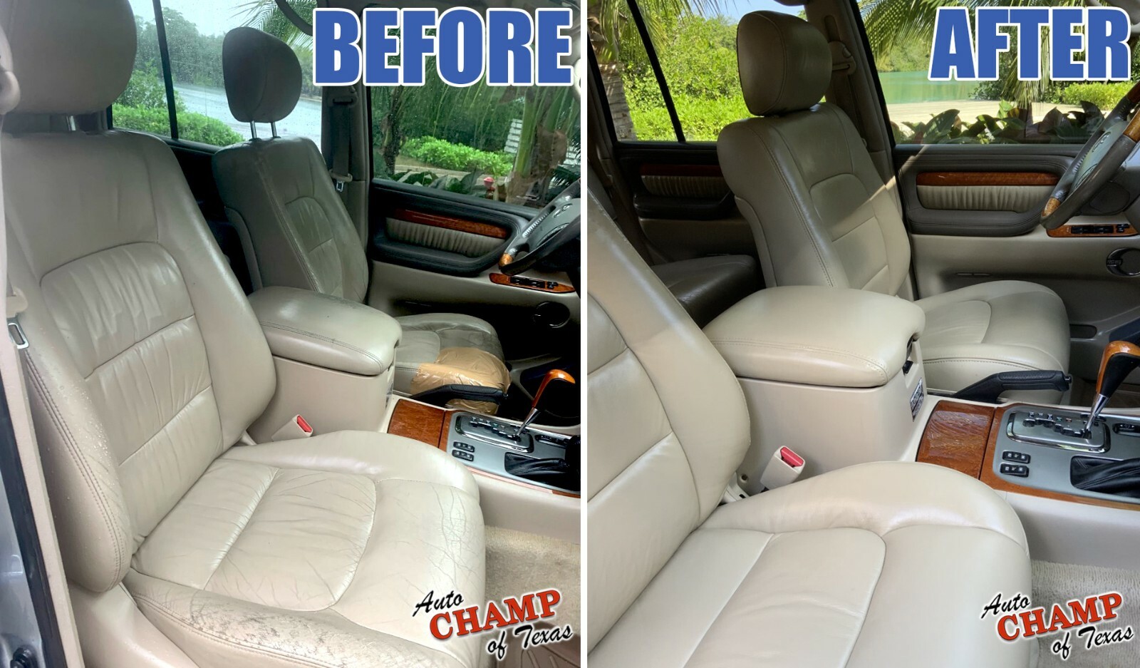 For 2002 2003 2004 Lexus LX470 Passenger Side Bottom Leather Seat