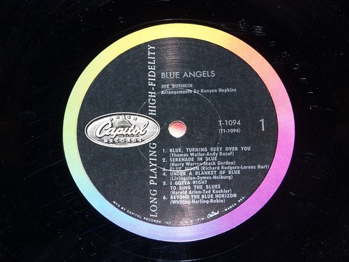 JOE BUSHKIN Blue Angels CAPITOL RECORDS 1958 VG Navy Jazz Easy Listening Navy - Picture 4 of 9