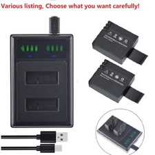 Battery or charger for SJCAM SJ5000 SJ6000 SJ7000 SJ8000 Sj9000 GeekPro ABLEGRID