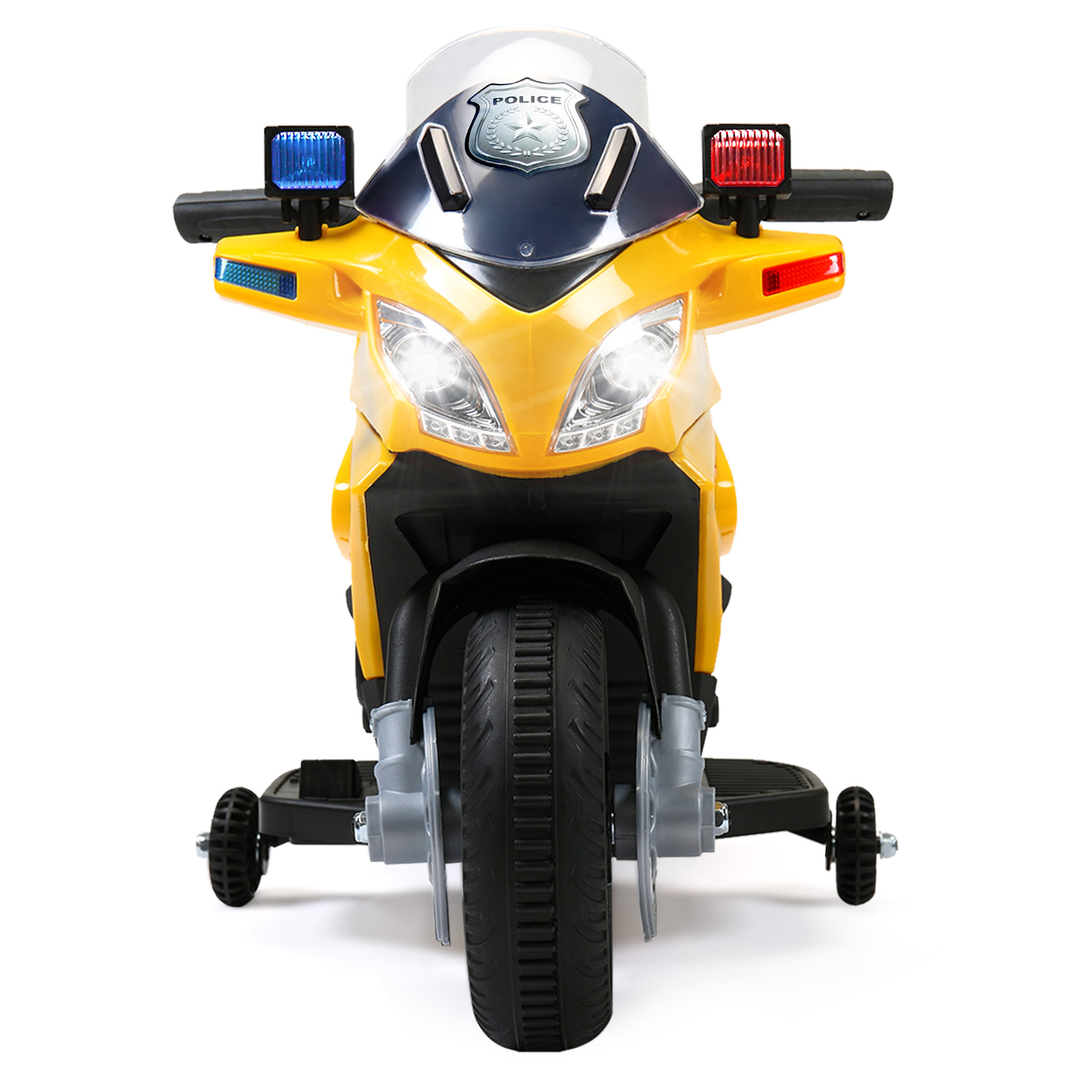 6v Kids Police Motorcycle With Training 