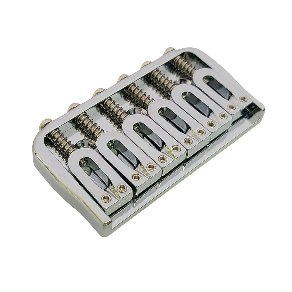 6 String Guitar Fixed Bridge Metal Hardtail Bridges for Electric Guitar