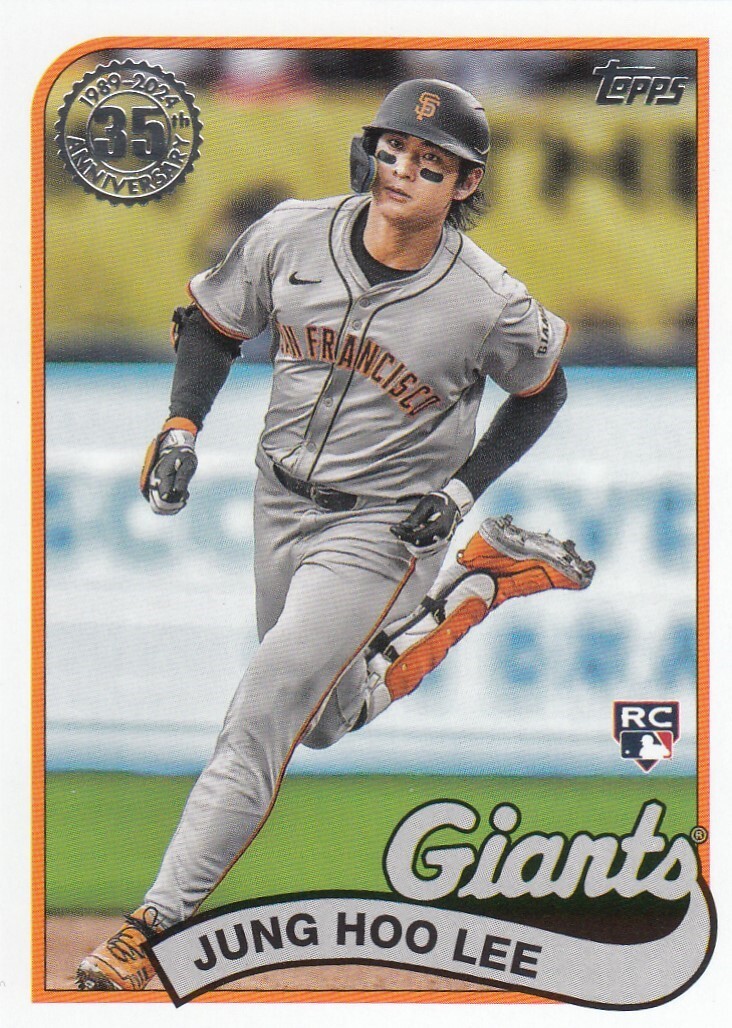 JUNG HOO LEE TOPPS UPDATE ROOKIE 1989 35TH ANNIVERSARY RETRO RC GIANTS #28 2024