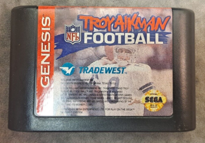 #ad Troy Aikman NFL Football Sega Genesis 1994 TESTED and Working AUTHENTIC $9.99