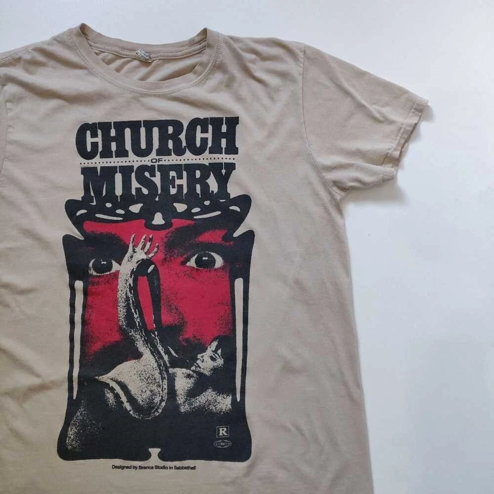 CHURCH OF MISERY Tシャツ 赤 CHURCH OF MISERY Tシャツ Sabbathell-Sand | OSOMALO バンドTシャツの通販