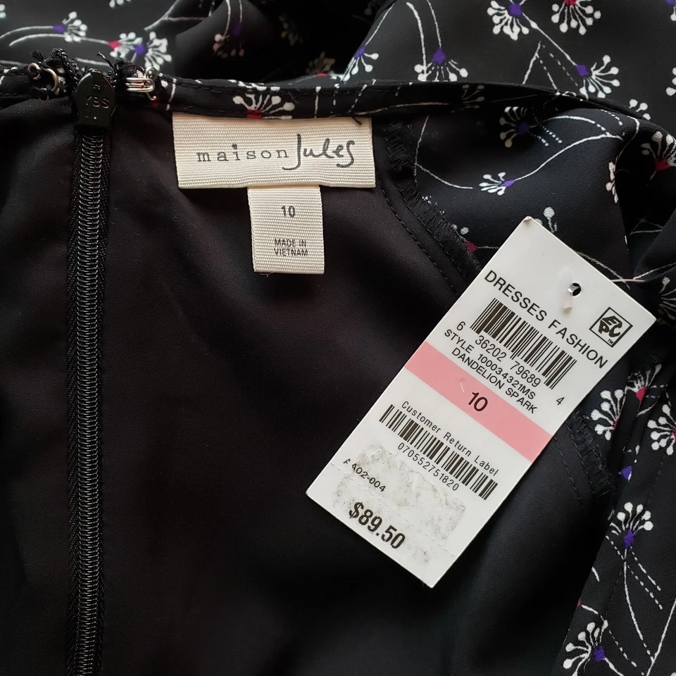 Mono Mujer Maison Jules Talla 10 Diente de León Chispa Floral Mangas Largas Foto 2 de 2