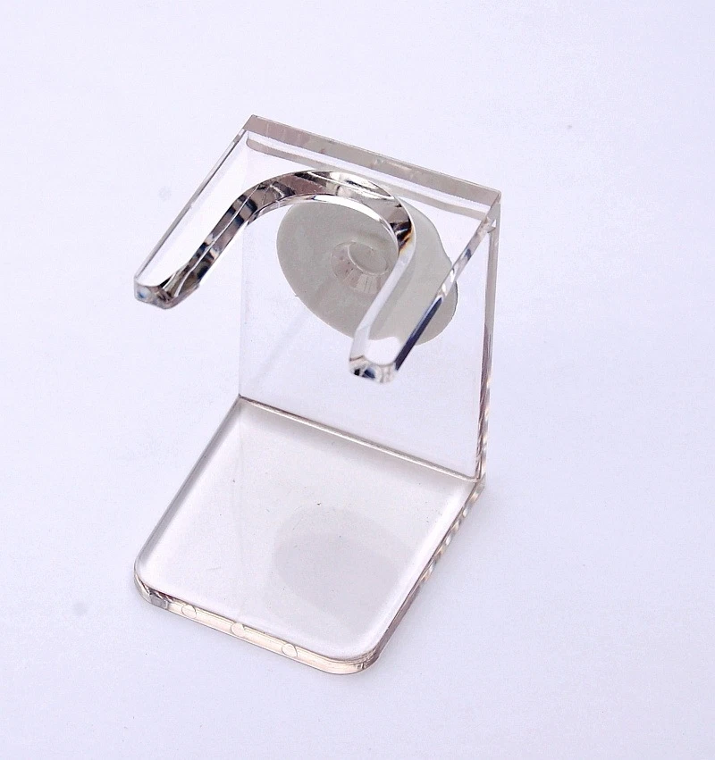 HANS BAIER Rasierpinselhalterung Ständer Halterung für Rasierpinsel 22mmØ klar