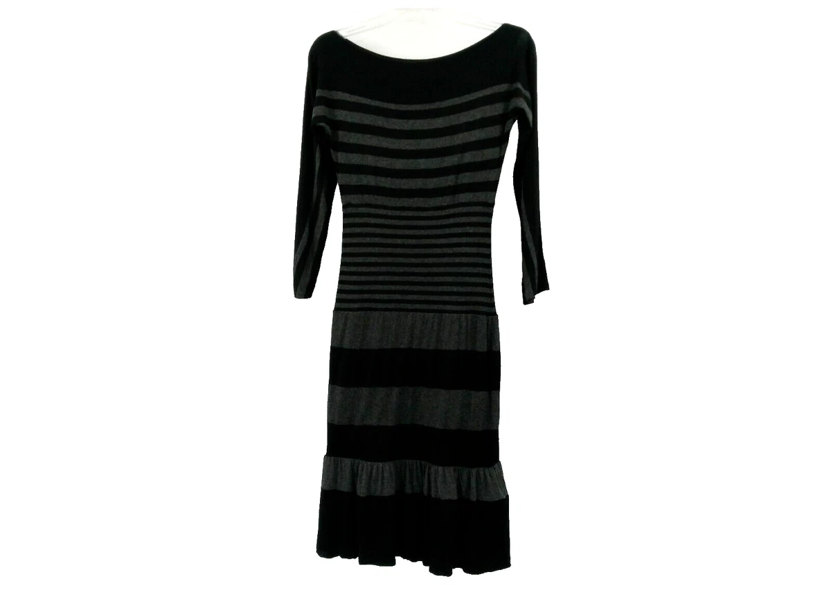 Robe Bailey 44 - Coupe A-Line Rayée Noir Et Blanc - Taille S - Manches 3/4 - Neuf Avec étiquettes