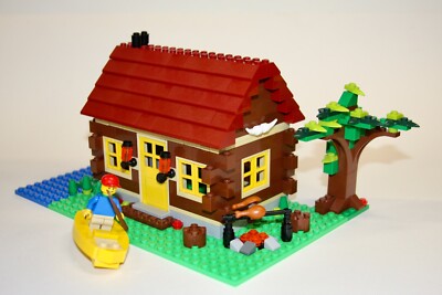 Lego 5766 Log Cabin HousenCreator in Country Retreat or River Hut  Retired! 673419143806|