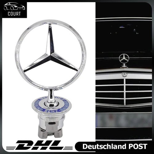 Motorhaube Blau Stern Laurel Emblem für Mercedes-Benz W202 W210 W211 A2108800186