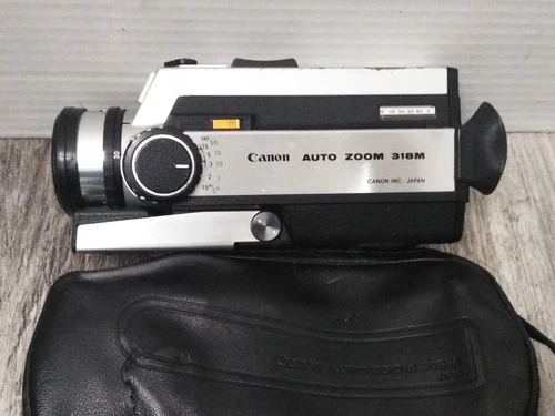 VTG. Canon Auto Zoom 318M Super 8mm Movie Camera 3x Zoom W/ SOFT CASE Untested