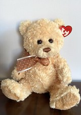 Ty Classic Teddy Bear Plush 11” 2007 Honeycutt Polka Dot Bow w/ Tag