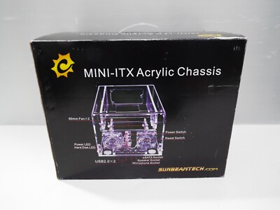 SUNBEAM Cube Crystal Acrylic Transparent Mini-itx Computer