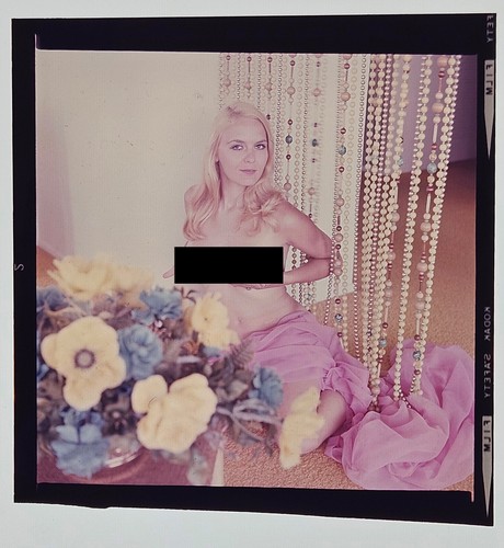 Bunny Yeager Estate Original Transparency Negative of Lorene Conners & Copyright