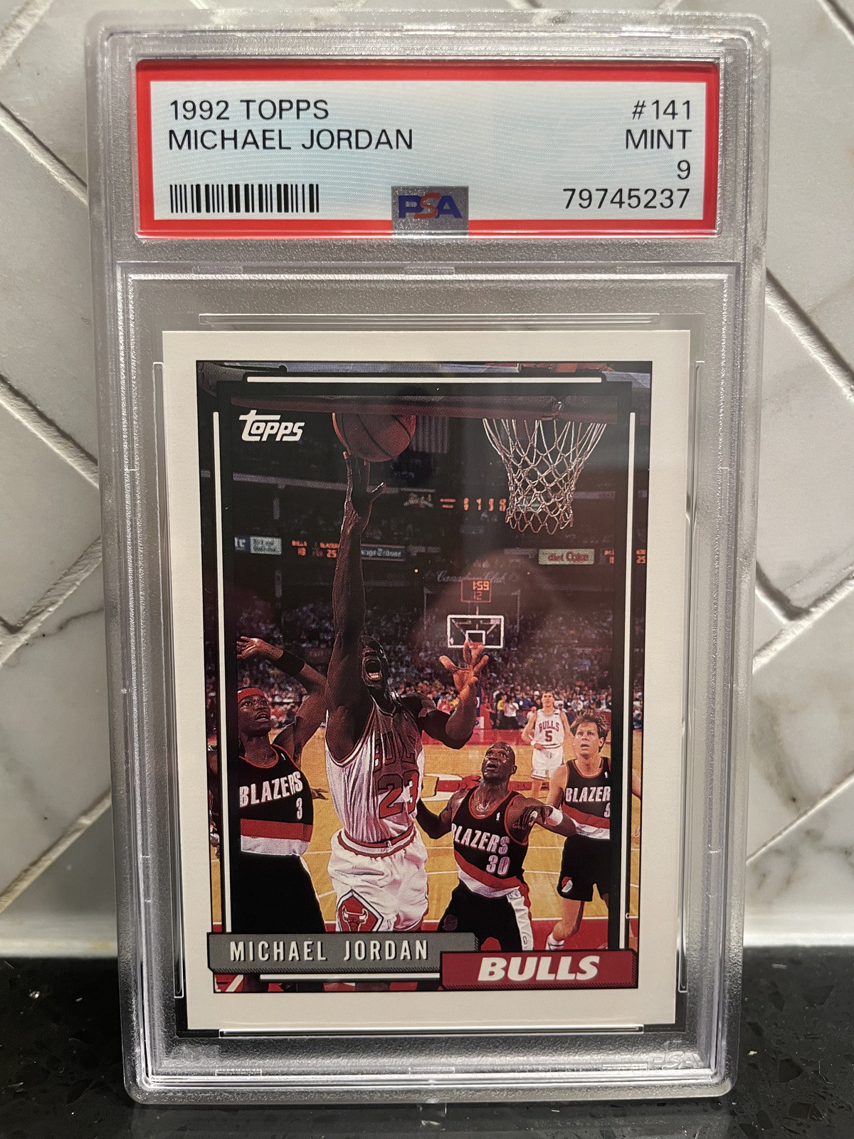 1992 Topps Michael Jordan PSA 9 Mint #141 Bulls